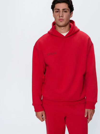 Mens 365 Heavyweight Hoodie - Goji Red