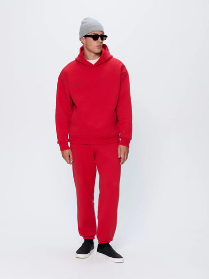 Mens 365 Heavyweight Hoodie - Goji Red