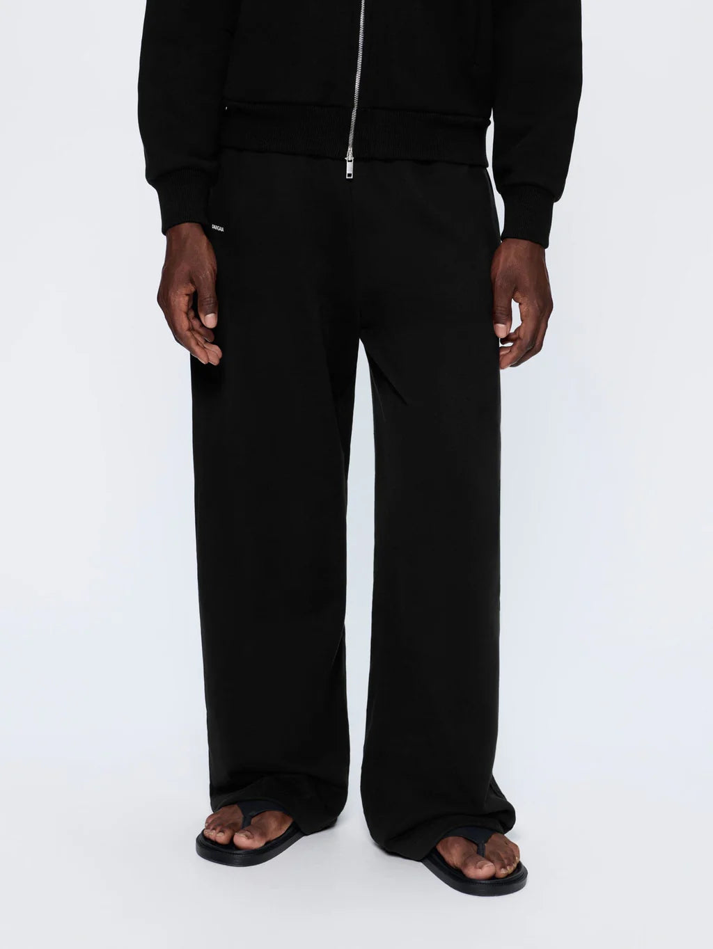 Mens 365 Heavyweight Straight Leg Track Pants - Black