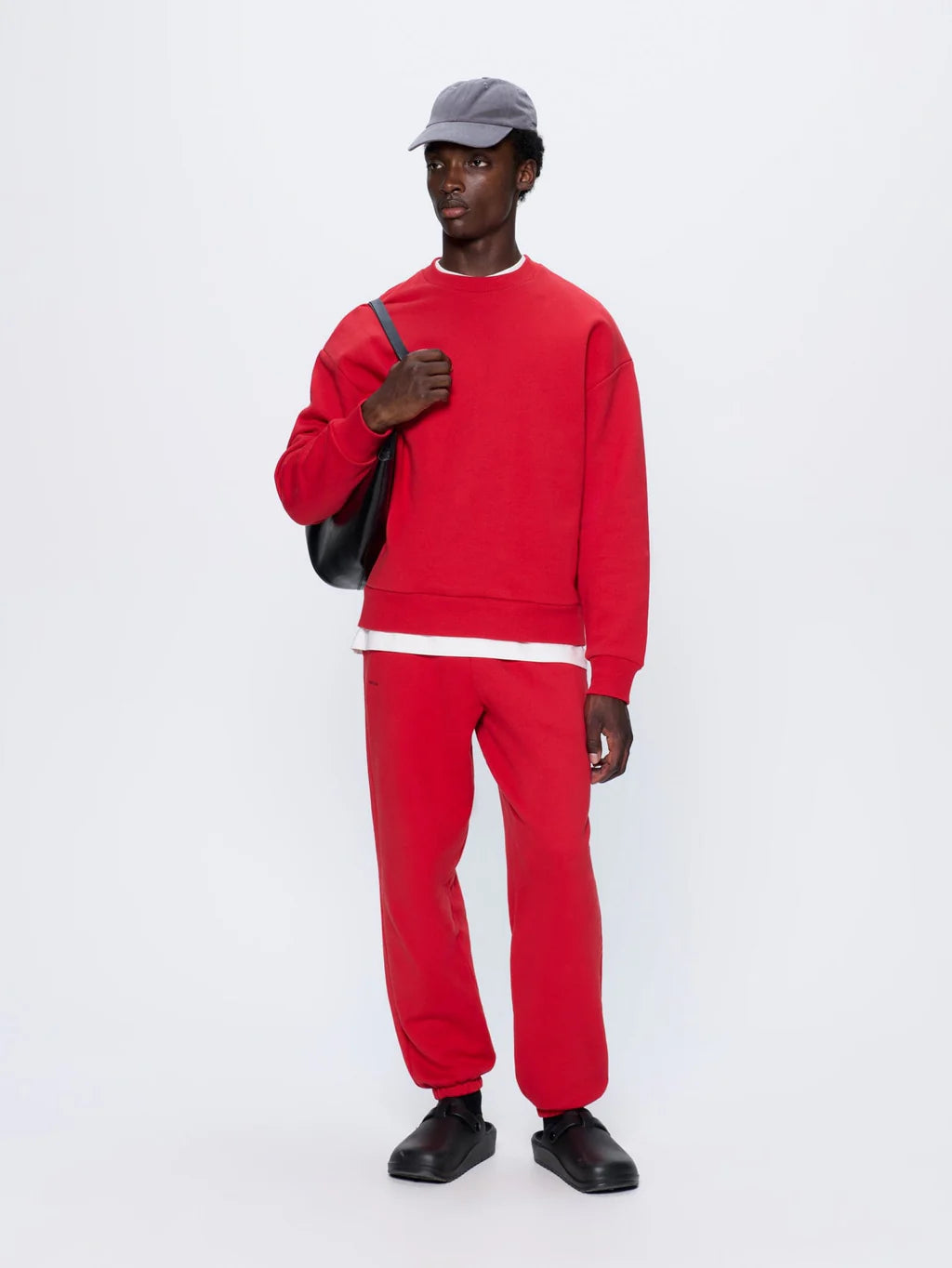 Mens 365 Heavyweight Sweatshirt - Goji Red