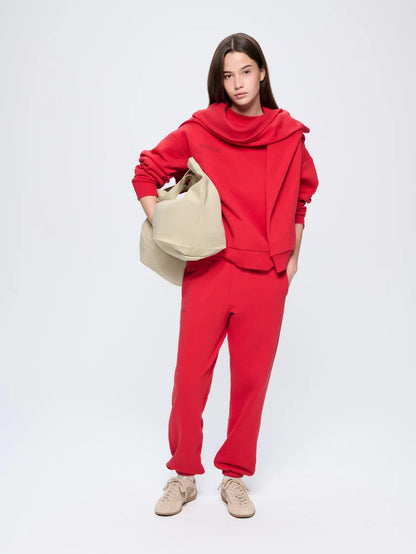 Womens 365 Heavyweight Track Pants - Goji Red