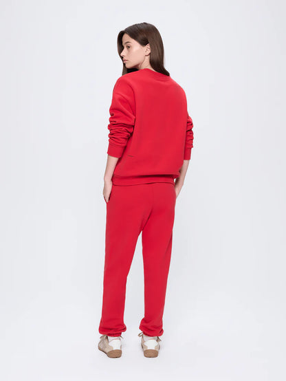 Womens 365 Heavyweight Track Pants - Goji Red