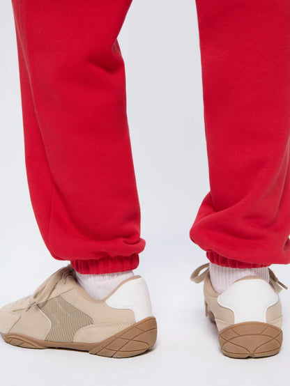 Womens 365 Heavyweight Track Pants - Goji Red