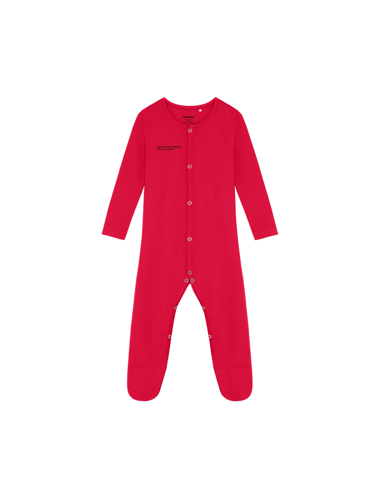 Baby 365 Lightweight Babygrow - Goji Red