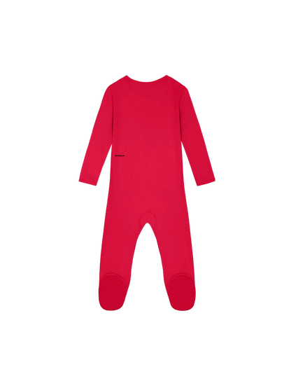 Baby 365 Lightweight Babygrow - Goji Red