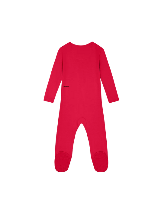 Baby 365 Lightweight Babygrow - Goji Red