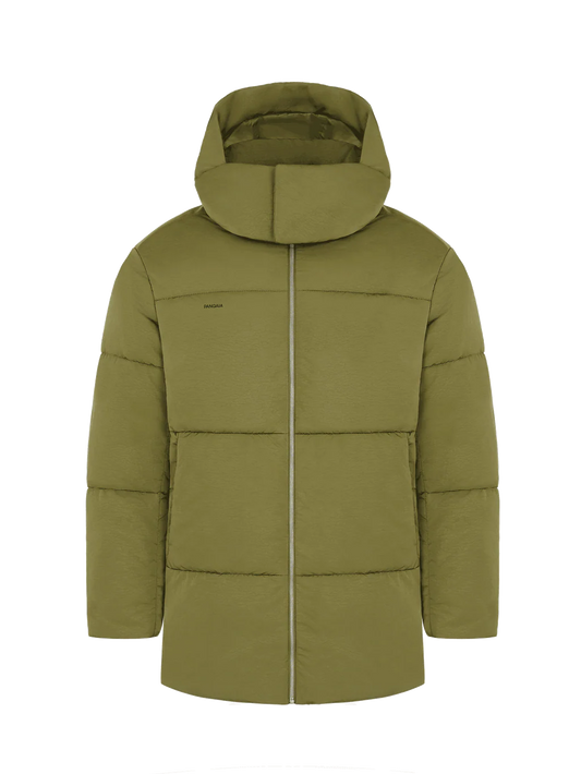 Mens DNA Flower-Warmth Long Puffer - Highland Green