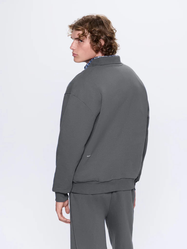 Mens DNA Heavyweight Polo Sweatshirt - Atmosphere Grey