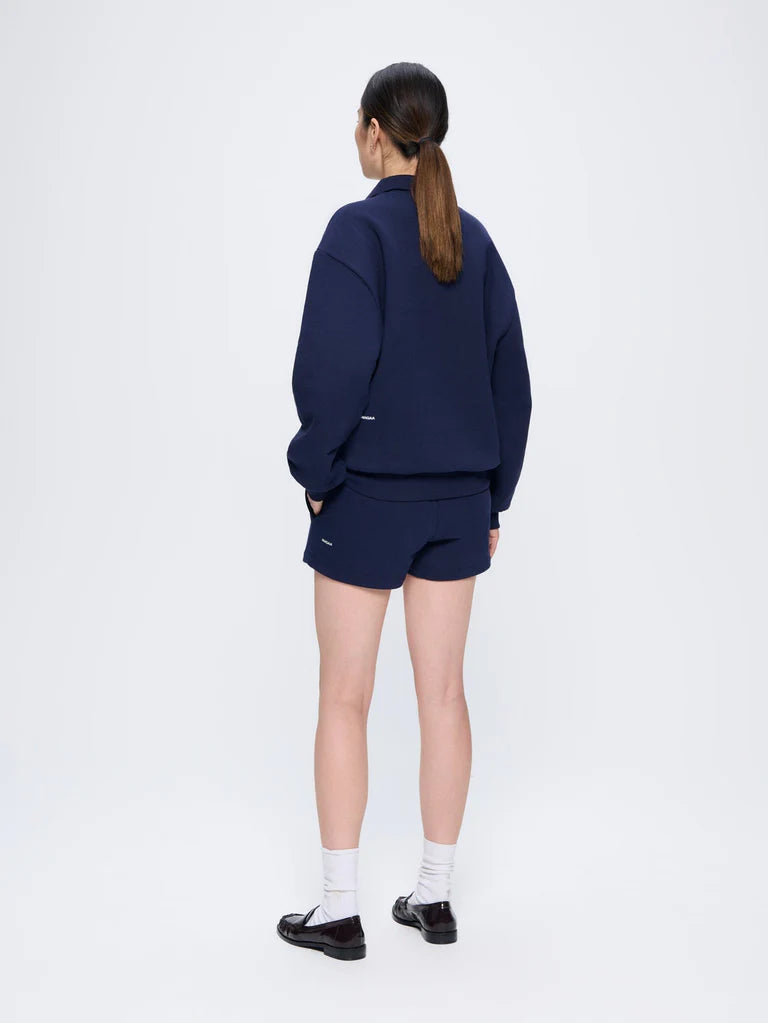 Womens DNA Heavyweight Polo Sweatshirt - Navy