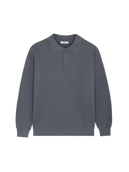 Mens DNA Heavyweight Polo Sweatshirt - Atmosphere Grey