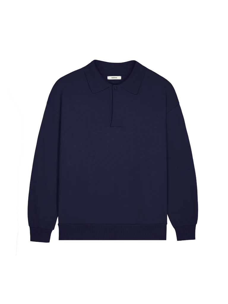 Mens DNA Heavyweight Polo Sweatshirt - Navy