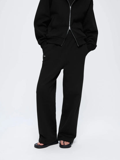 Womens 365 Heavyweight Straight Leg Track Pants - Black