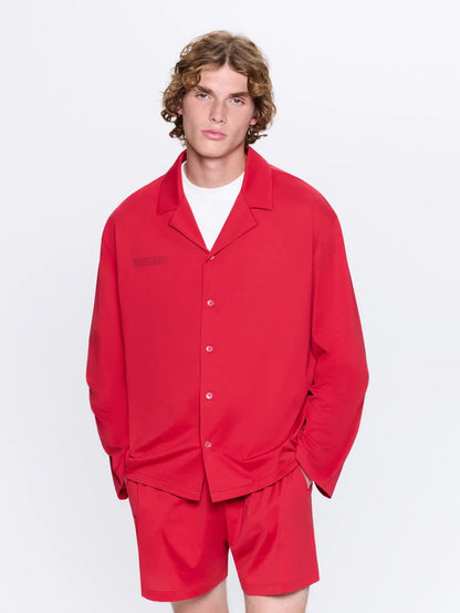 Mens 365 Lightweight Short Pyjama Shorts Set - Goji Red