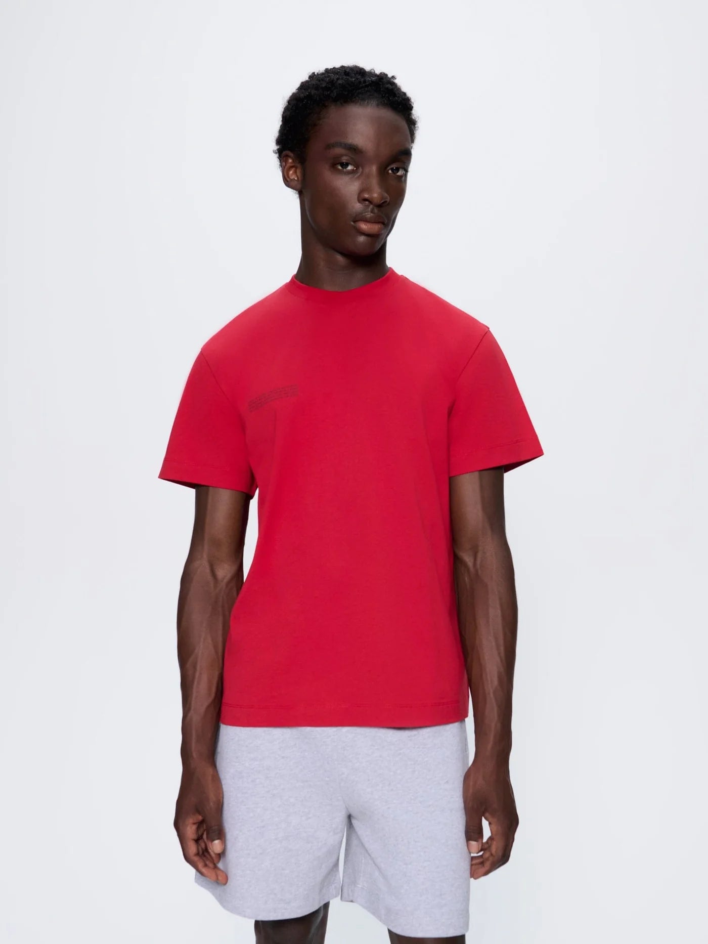 Mens 365 Midweight T-shirt - Goji Red