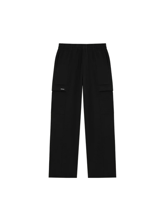 Mens DNA Double Jersey Cargo Trousers - Black