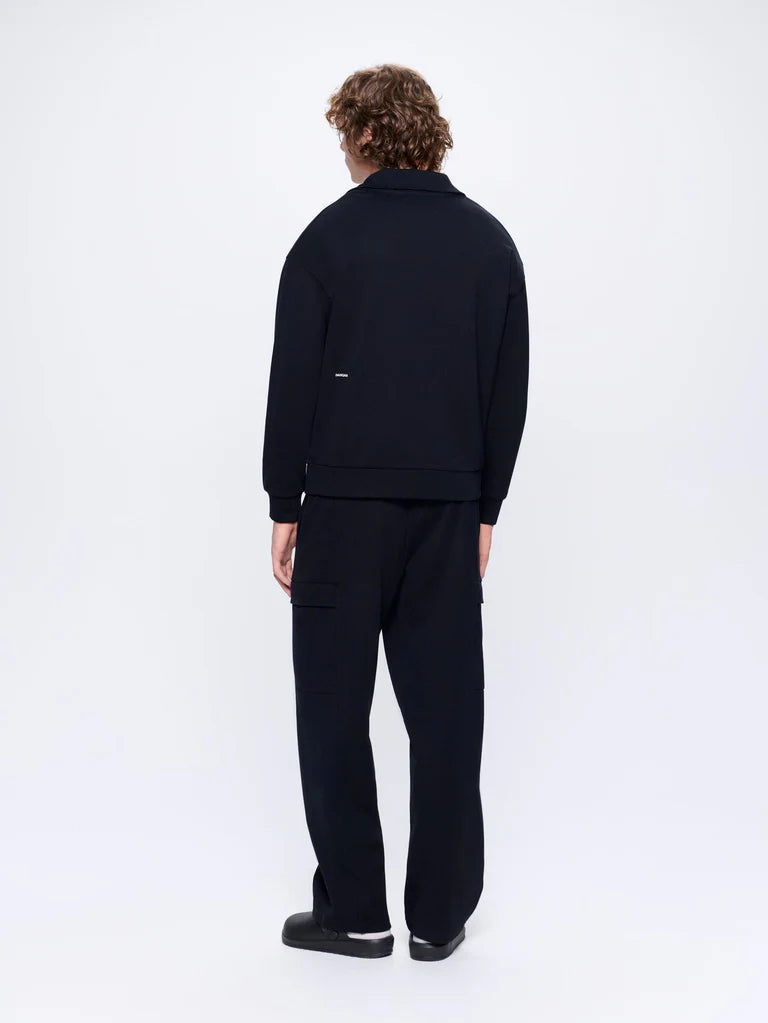 Mens DNA Double Jersey Cargo Trousers - Black