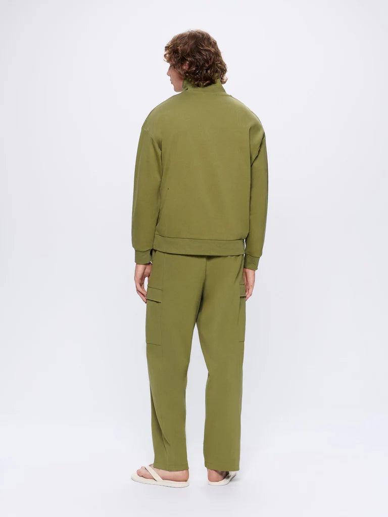 Mens DNA Double Jersey Cargo Trousers - Highland Green