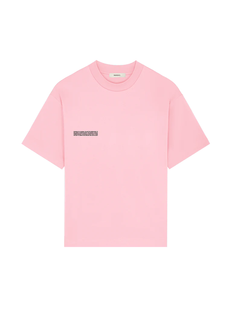 Mens Interlock Oversized T-Shirt - Sakura Pink