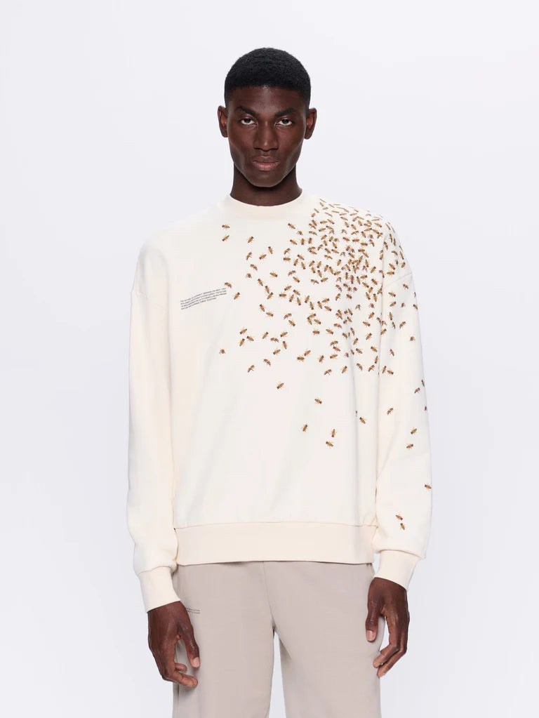 Mens Bee:Wild Sweatshirt - Undyed