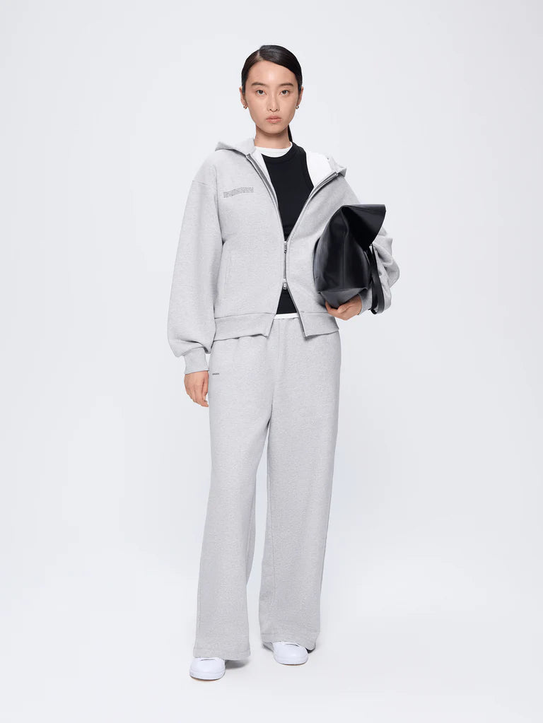 Womens 365 Heavyweight Straight Leg Track Pants - Grey Marl