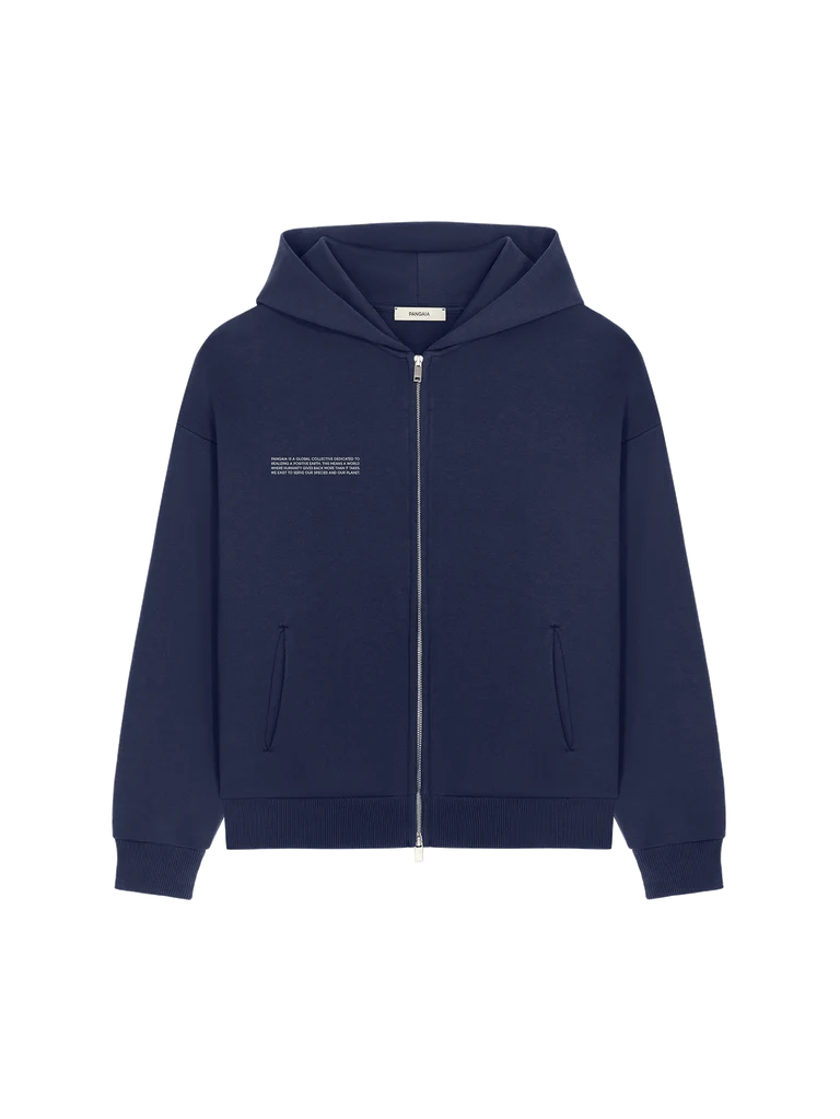 Womens 365 Heavyweight Two-Way Zip-Through Hoodie - Navy