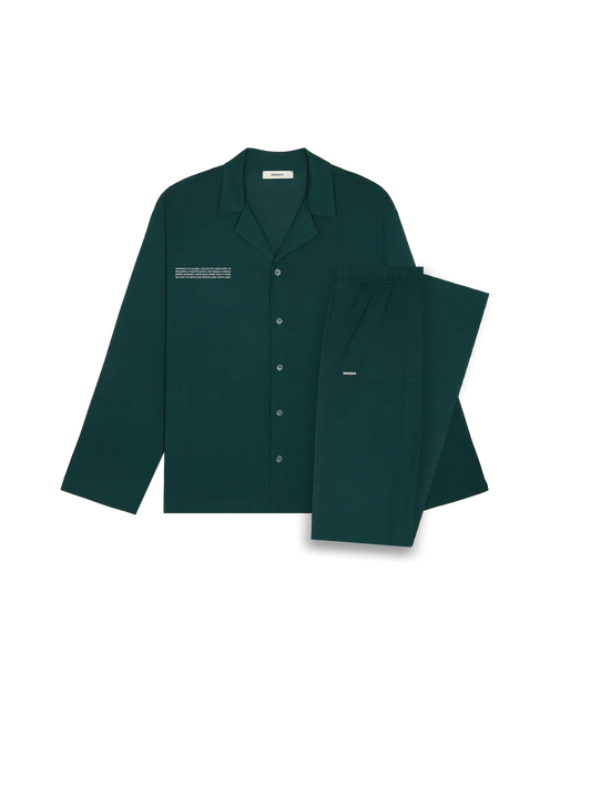 Womens 365 Lightweight Long Pyjama Set - Foliage Green