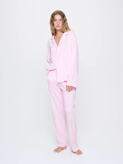 Womens 365 Lightweight Long Pyjama Set - Magnolia Pink