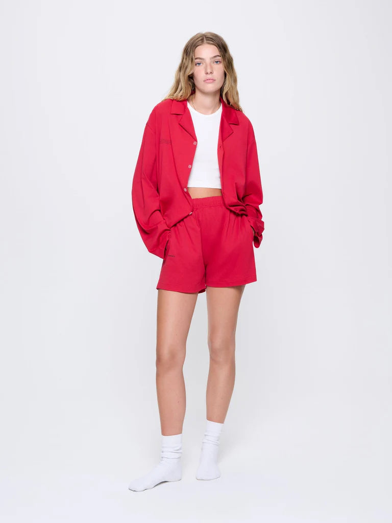 Womens 365 Lightweight Short Pyjama Shorts Set - Goji Red