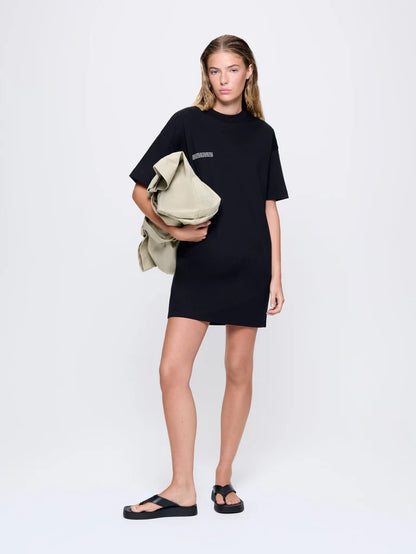 Womens Interlock T-Shirt Dress - Black