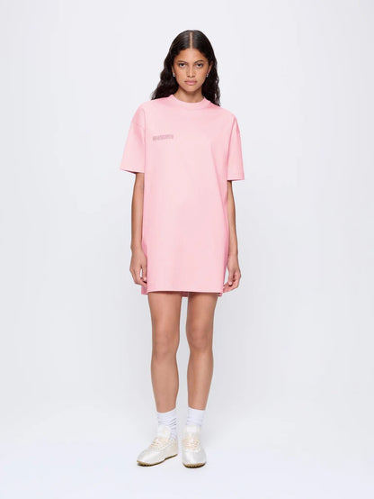 Womens Interlock T-Shirt Dress - Sakura Pink
