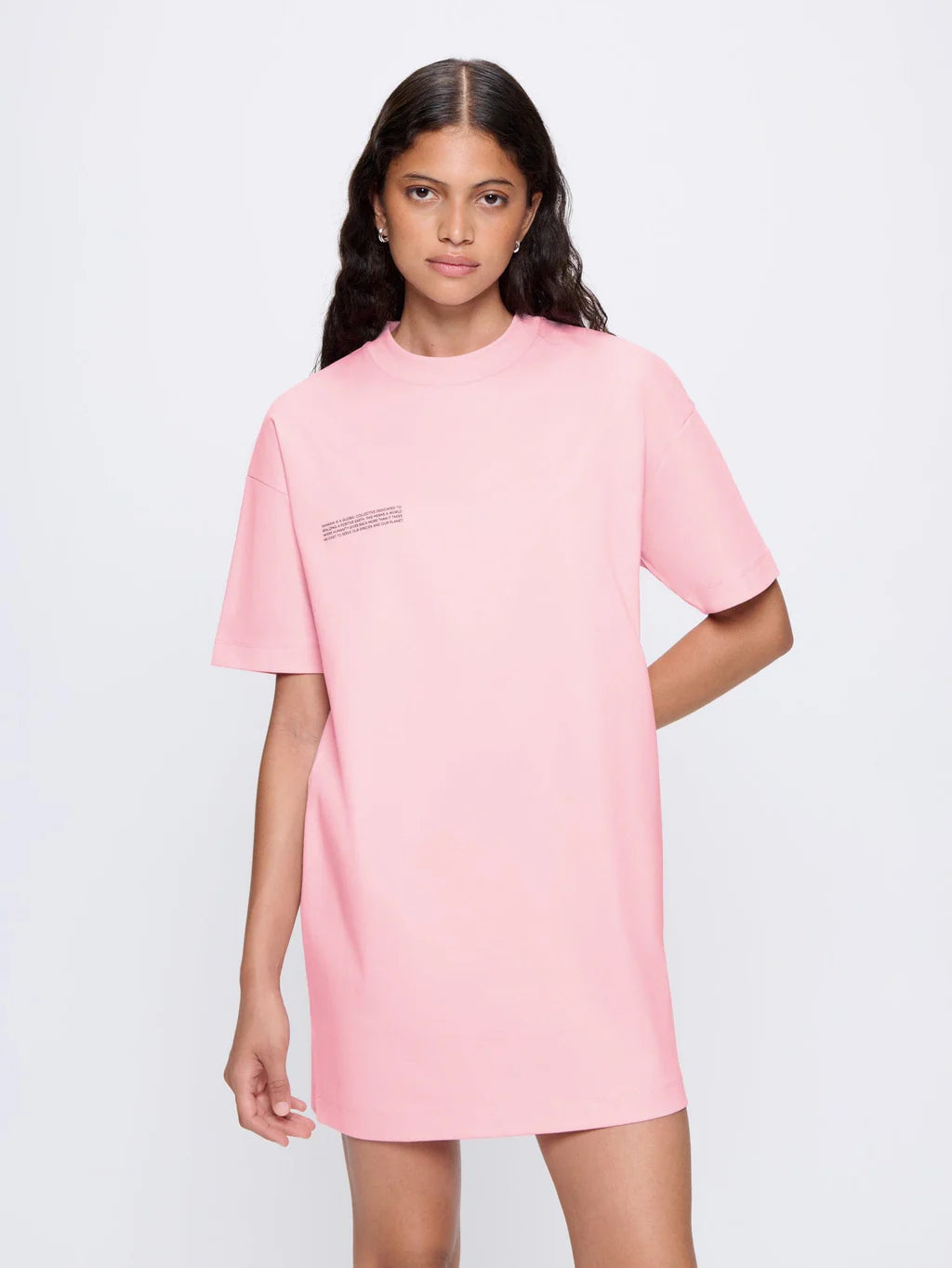 Womens Interlock T-Shirt Dress - Sakura Pink