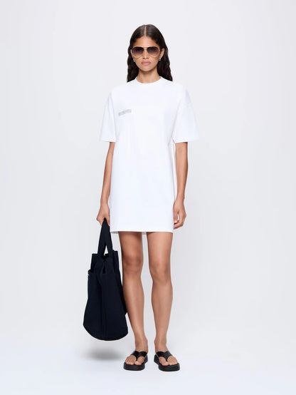 Womens Interlock T-Shirt Dress -White