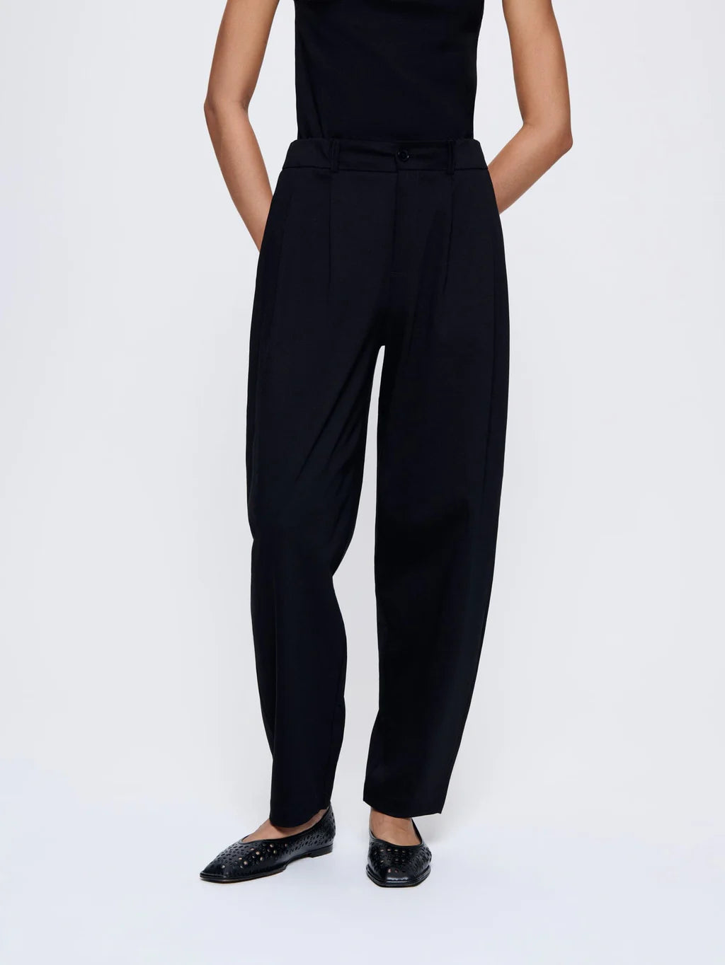 Womens Interlock Trousers - Black